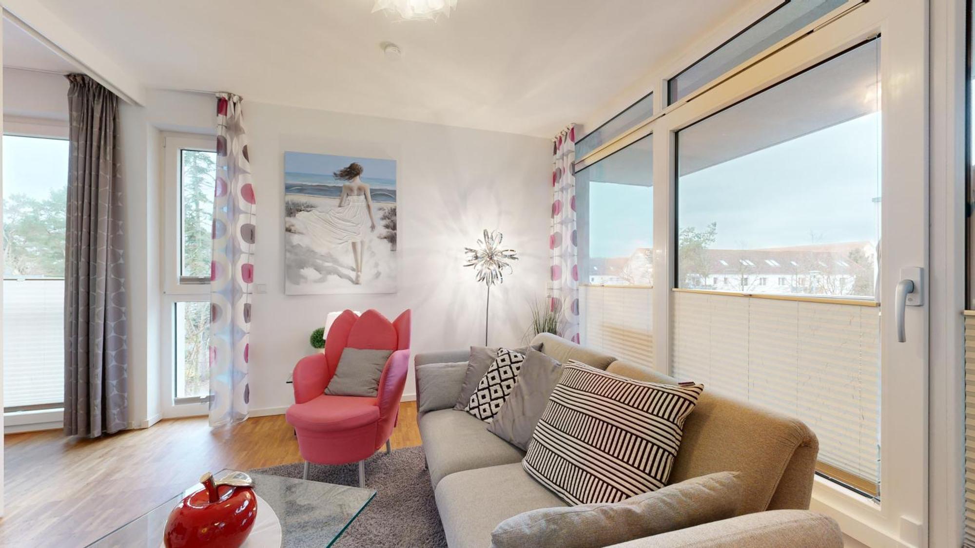 Duenenresort In Binz, Strandnahe Und Moderne Fewos Mit Balkon, Teilweise Mit Meerblick, Екстериор снимка
